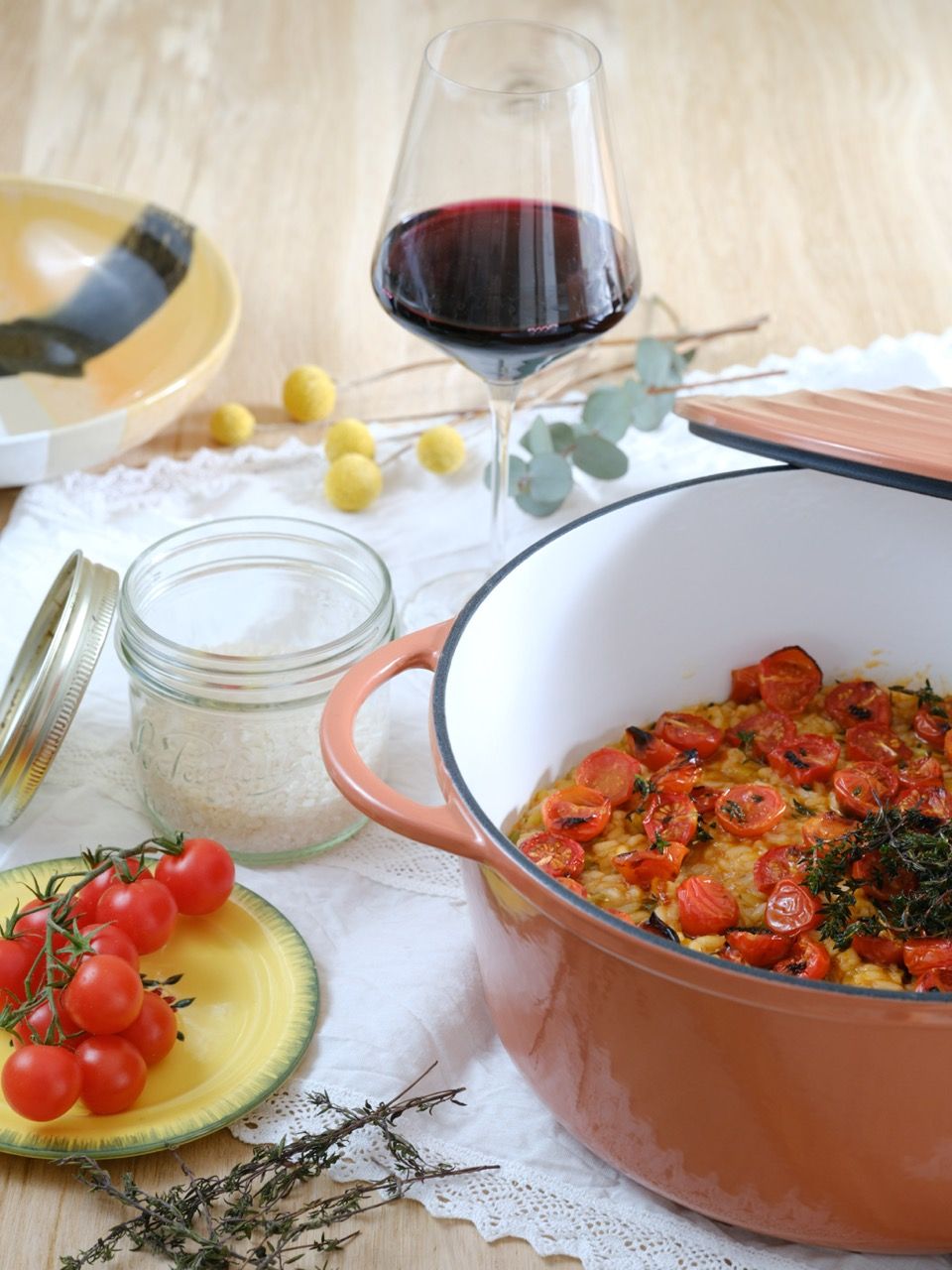 Risotto aux tomates cerises par Ortola