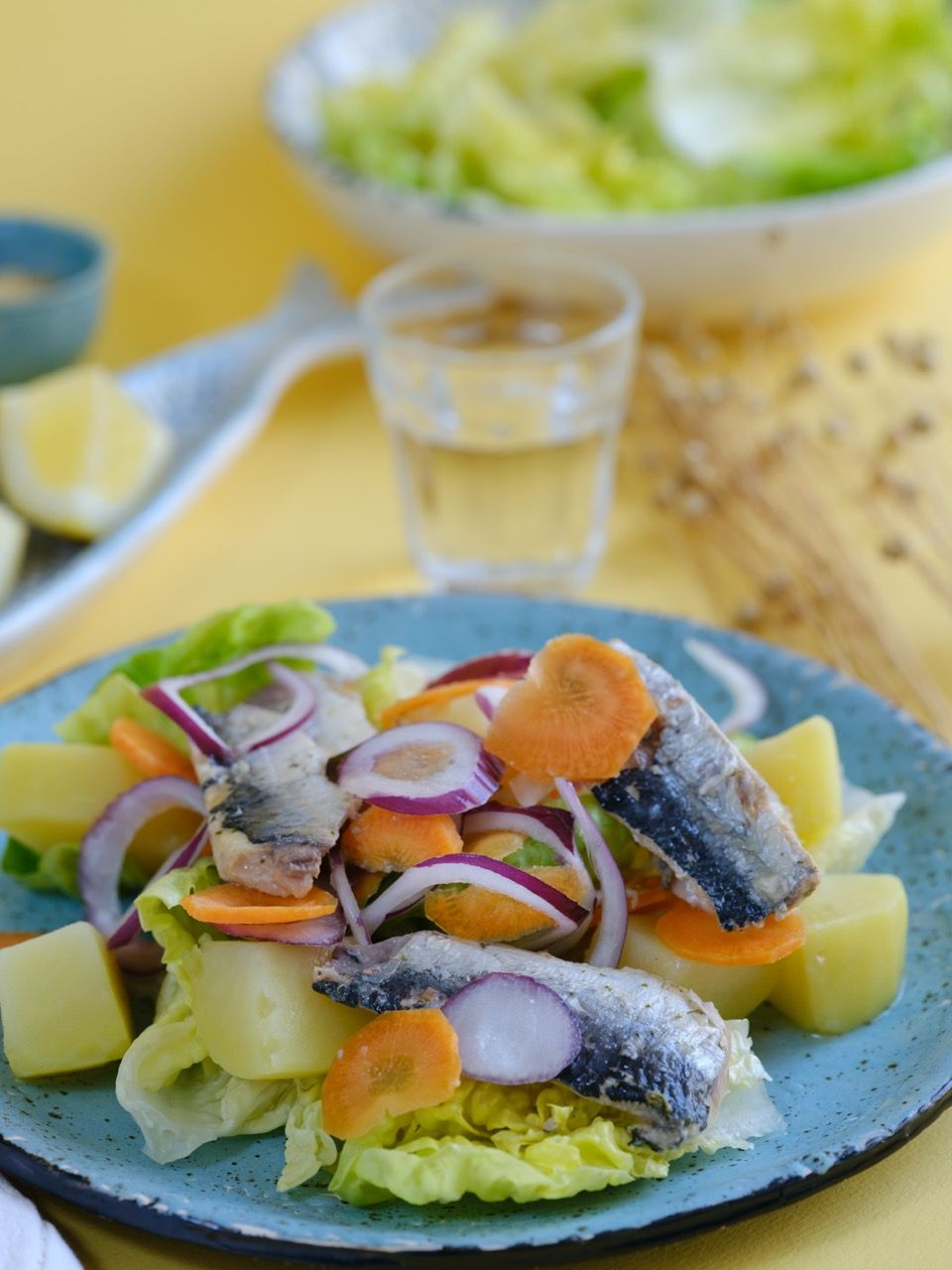 Sardines en salade pommes de terre et sucrine par Phare d'Eckmühl